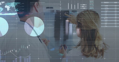 Image of digital data processing over diverse doctors