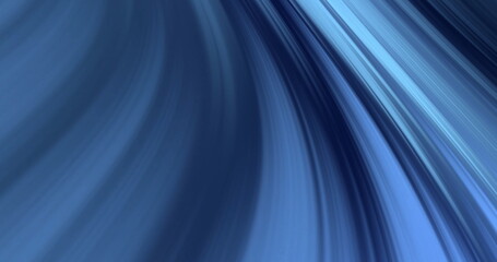 Image of glowing blue light trails moving over black background