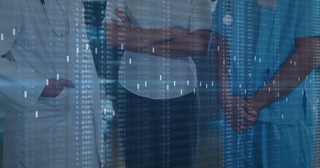 Image of financial data processing over diverse doctors