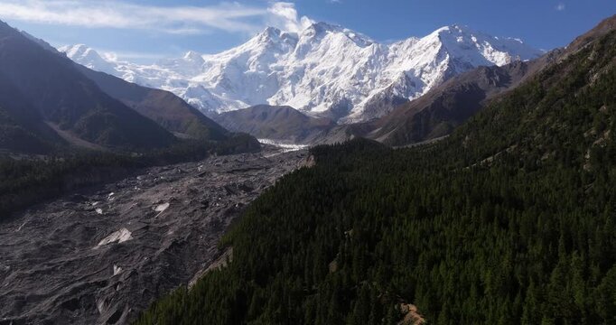 Amazing Hyperlapse Above Fairy Meadows, Nanga Parbat Pakistan. 9th Tallest Mountain the the World