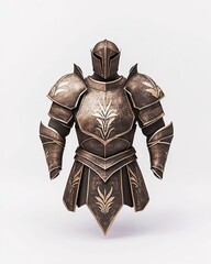 Detailed 3D Warrior Character Model with Armor RiggingReady for Action Animation