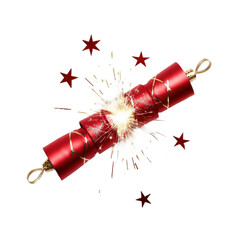 Festive Christmas Cracker with Light Burst Effect