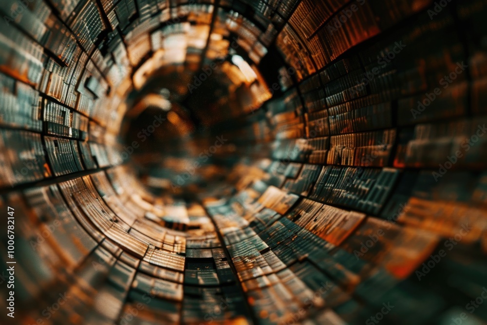 Poster a stack of books on top of each other, forming a circle