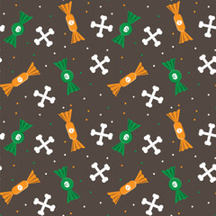 Abstract halloween pattern design background.