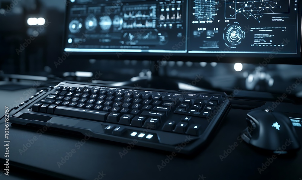 Poster Keyboard and Mouse Before Screen of Dynamic Energy Graphs