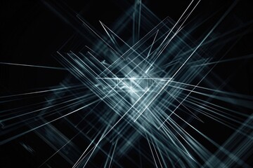 A close-up image of intersecting lines in black and white