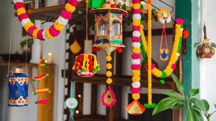 Cozy Handmade Diwali in Vibrant Home Interior