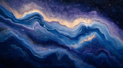 Galactic Epoxy Resin Wall Art