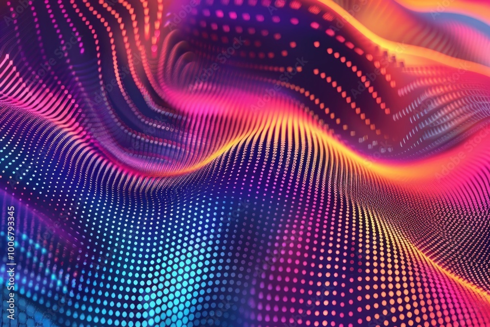 Poster Close-up view of a vibrant and colorful background ideal for use in graphic designs, presentations, or as a wallpaper