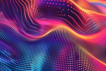 Fototapeta premium Close-up view of a vibrant and colorful background ideal for use in graphic designs, presentations, or as a wallpaper