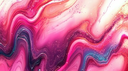 Obraz premium Vibrant Liquid Marble Abstract Art Pattern