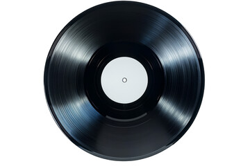 Fototapeta premium Vinyl record on transparent background