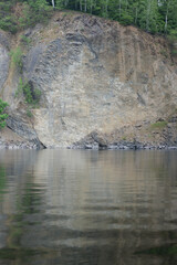 Diabas Steinbruch bei der Rappbodetalsperre im Harz