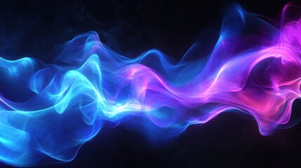 Abstract Blue and Pink Smoke