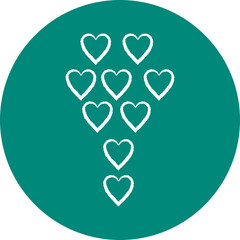 Christmas, New Year Vector Icon element, Isolated white background