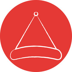 Christmas, New Year Vector Icon element, Isolated white background