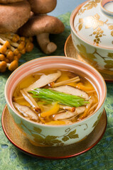 きのこの餡かけ茶碗蒸し