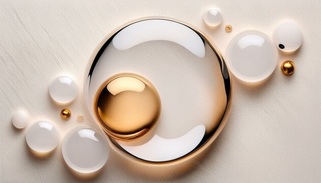 Abstrakcyjne tło ze szklanymi kulkami