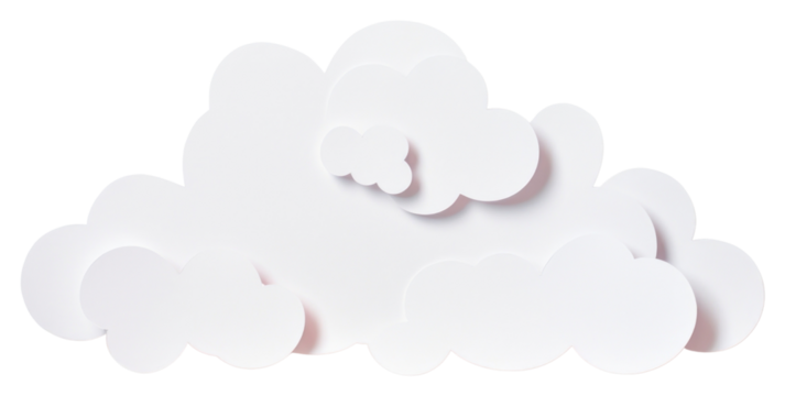 PNG Clouds white white background simplicity. - Powered by Adobe