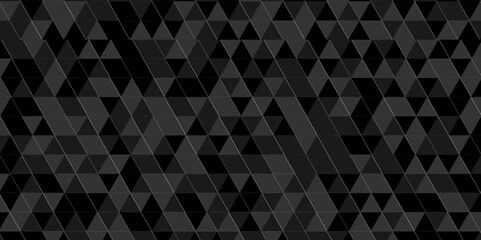 Vector geometric seamless gray and black cube square low polygon background. abstract surface creative diamond pattern corporate black Polygon Mosaic triangle texture background.