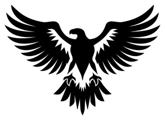 Naklejka premium PNG Eagle vulture stencil animal.