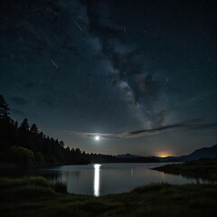 Asteroid in the Moonlight