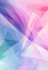 Fototapeta premium A pastel colored geometric abstraction with layered intersecting shapes, combining serenity with modern artistic design.