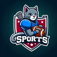 Naklejka premium cat with heart