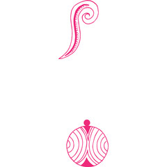 Christmas, New Year Vector Icon element, Isolated white background