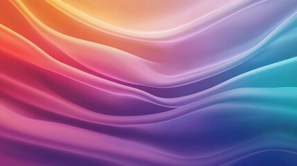 Fototapeta premium Colorful abstract wave design with gradient hues and smooth flowing lines, perfect for backgrounds and creative projects.