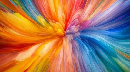 Obraz premium Vibrant Colorful Abstract Explosion of Hues and Tones