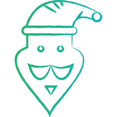  Christmas, New Year Vector Icon element, Isolated white background