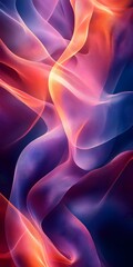 Obraz premium Abstract colorful background with swirling, flowing lines in shades of blue, purple, and red.