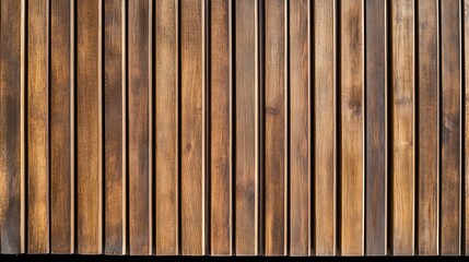  Wall made of wood. Wooden panels made from slats. Texture of vertical timber lines. Modern interior design from planks. Decorative surface for the construction of fences and facades. 
