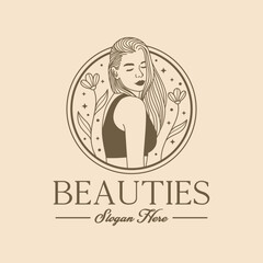 Elegant Beauty Salon and Skincare Logo Design