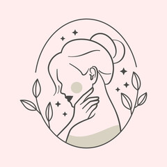Minimalist Feminine Logo for Beauty and Skincare