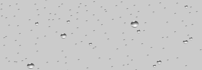 Rain transparent drops flow down the glass.Realistic wet condensation texture.Fresh water splash effect on the surface.Liquid spreading droplet shapes.