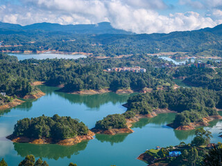 Fototapeta premium Site du Penon de Guatapé en Colombie