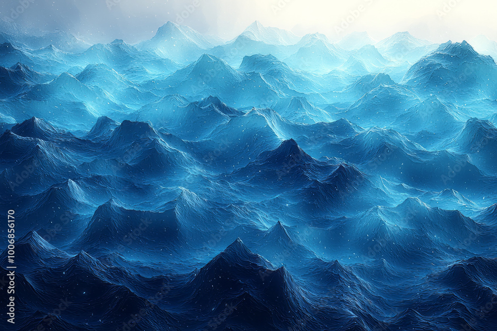 Poster a gradient with smooth transitions from dark indigo to bright teal,