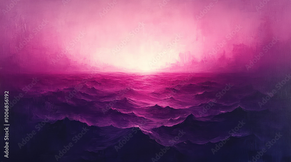 Poster A gradient blending from vibrant magenta to soft lavender, creating a calming effect,