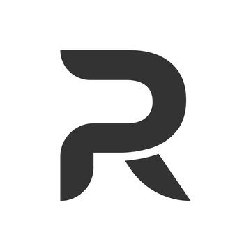 elegant p and r letter combination logo design