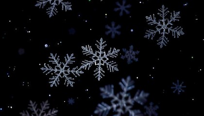 Winter wonderland with a snow-covered Christmas tree and snowflakes, capturing the festive spirit of the holiday season