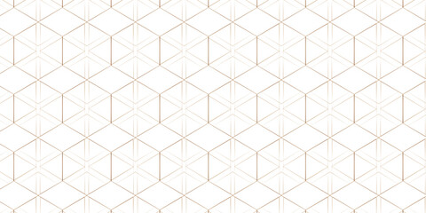 Seamless geometric pattern background design | Hexagonal pattern design | Triangle pattern background | Geometric line pattern vector background  design | Golden color pattern design