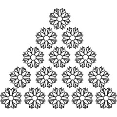  Christmas, New Year Vector Icon element, Isolated white background