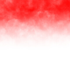  red smoke or fog on transparent background