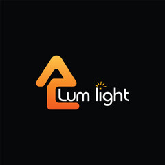 A modern vintage lamp light logo with gradient orange glow, ideal for lighting or energy company branding. Perfect for tech-savvy and innovative identities.
