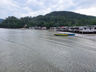 Fishing village on stilits
