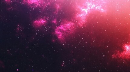 Obraz premium Enchanting Cosmic Nebula: A Celestial Symphony of Vibrant Hues