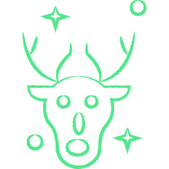  Christmas, New Year Vector Icon element, Isolated white background