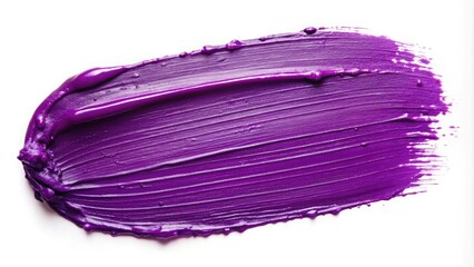 Soft, abstract purple paint swatch with a smeared makeup texture. Matte cosmetic stain effect on a clean, minimal white background